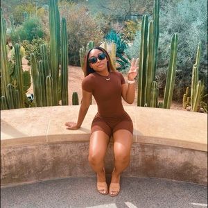 NAKED WARDROBE short sleeve bodysuit